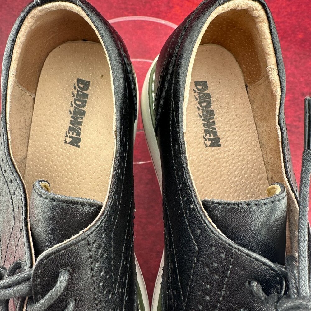 DADAWEN WOMEN'S PLATFORM WINGTIP OXFORDS LACE-UP SQUARE TOE SHOE SIZE 9.5-10 /41 - Picture 4 of 9
